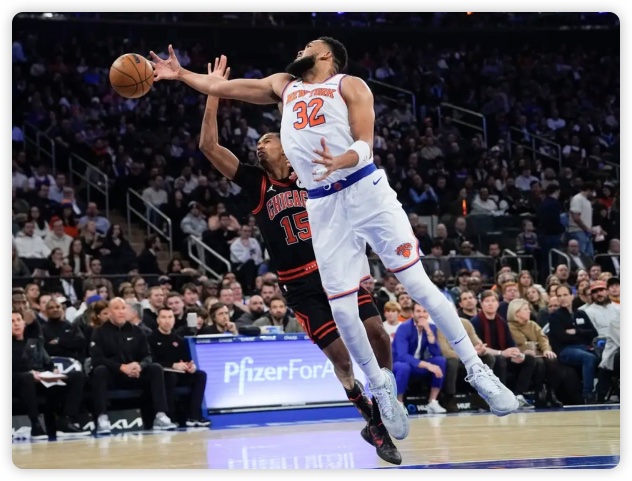 唐斯32+18吉迪空砍27+16 尼克斯加時險勝公牛