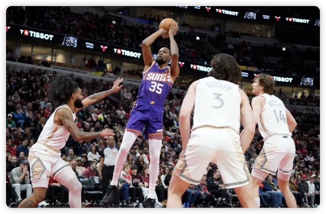 杜蘭特27+11吉迪24+10 太陽121-117險勝公牛