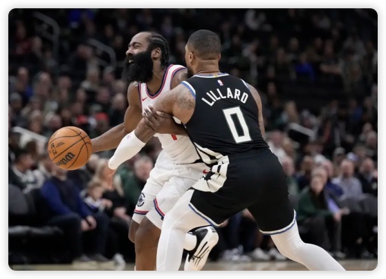 字母哥復出23分哈登24+8 倫納德25分快船不敵雄鹿